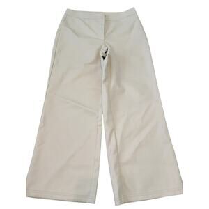 Bagatelle Collection White Faux Leather Slacks   L​